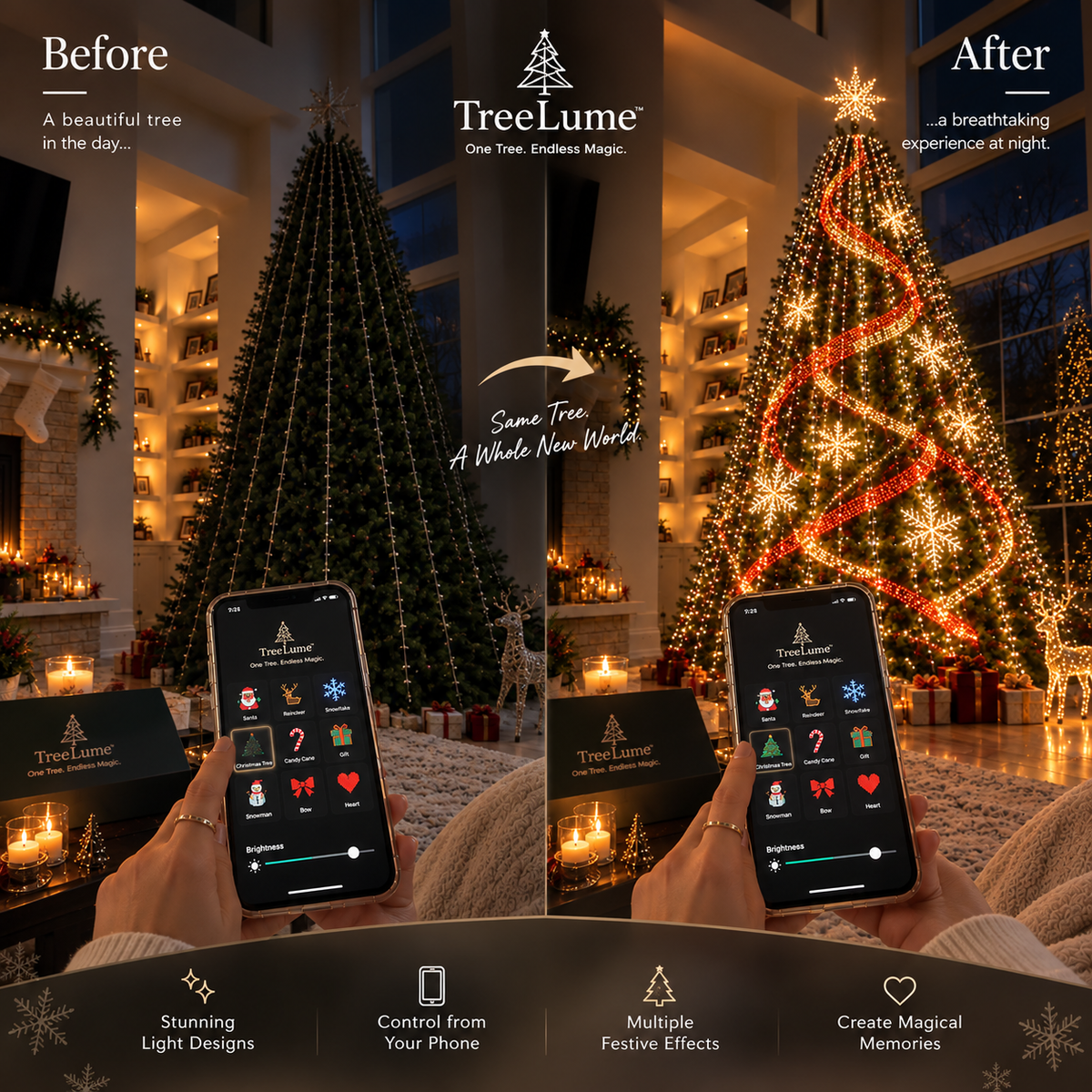 Flurishaw - Smart Animated Christmas Tree Lights