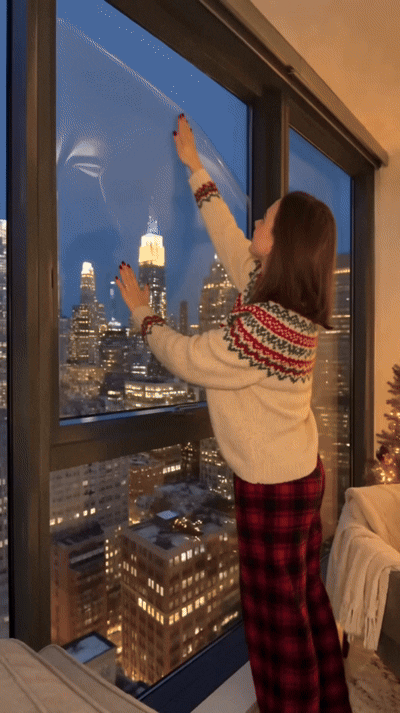 Magic Window Film Christmas Decoration